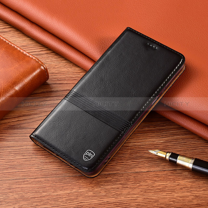 Funda de Cuero Cartera con Soporte Carcasa H05P para Xiaomi Poco X3 NFC Negro