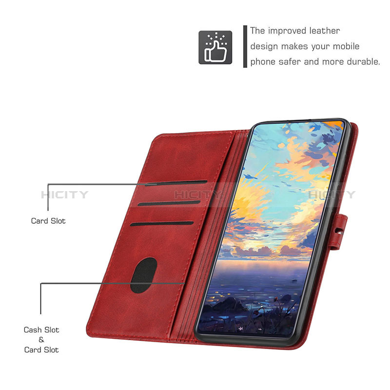 Funda de Cuero Cartera con Soporte Carcasa H05X para Xiaomi Redmi 10 India