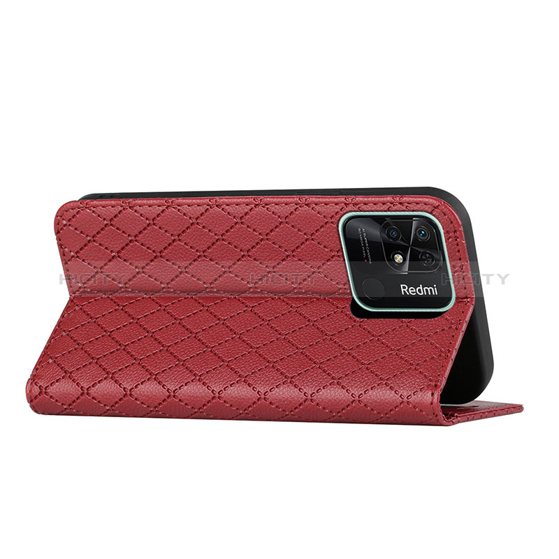 Funda de Cuero Cartera con Soporte Carcasa H05X para Xiaomi Redmi 10 India