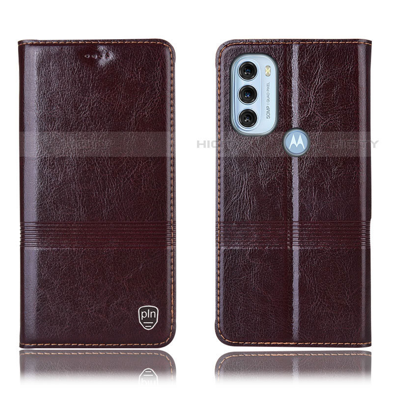 Funda de Cuero Cartera con Soporte Carcasa H06P para Motorola Moto G71 5G