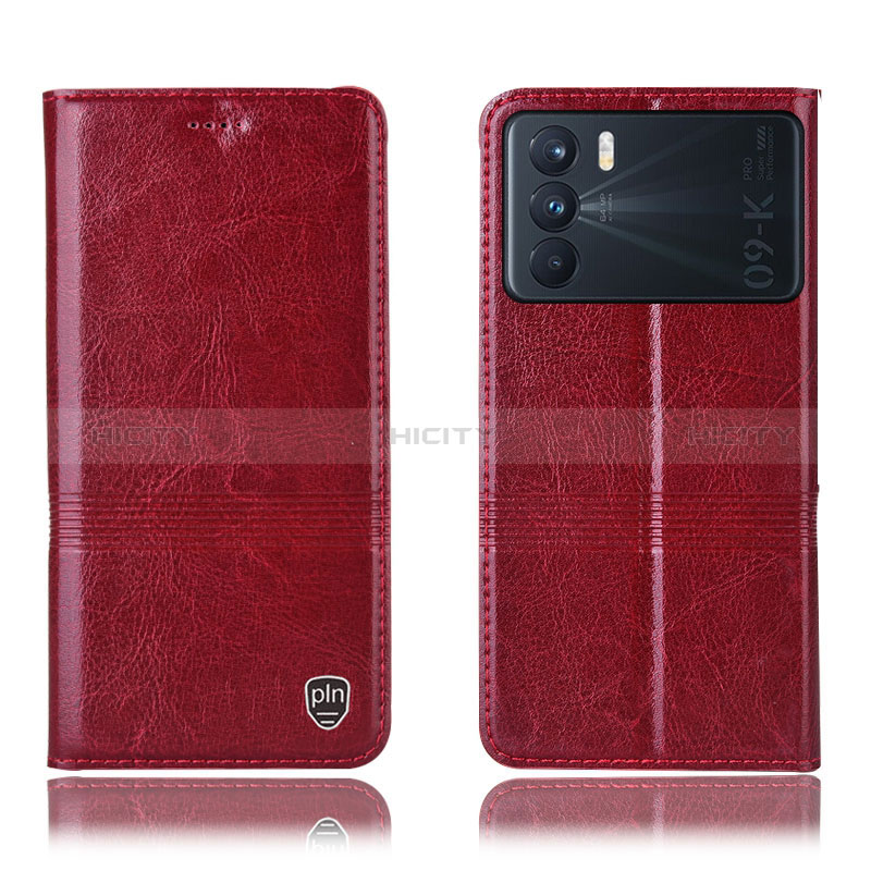 Funda de Cuero Cartera con Soporte Carcasa H06P para Oppo K9 Pro 5G