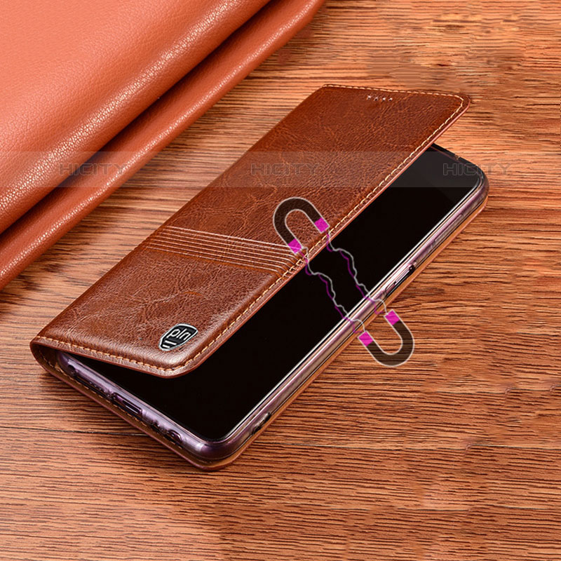 Funda de Cuero Cartera con Soporte Carcasa H06P para Oppo Reno6 Pro+ Plus 5G