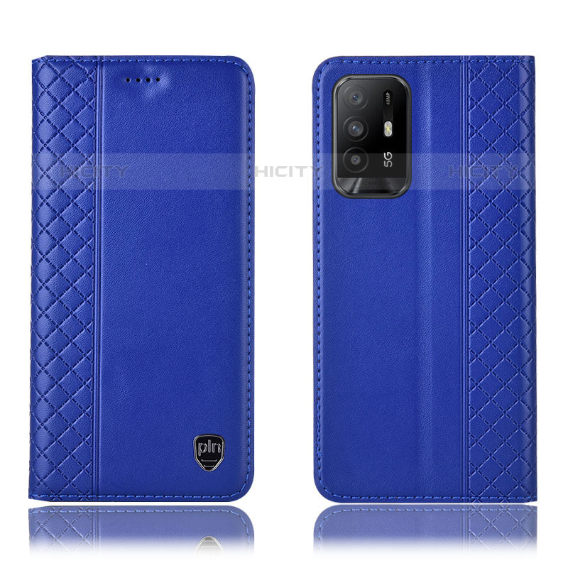 Funda de Cuero Cartera con Soporte Carcasa H07P para Oppo F19 Pro+ Plus 5G