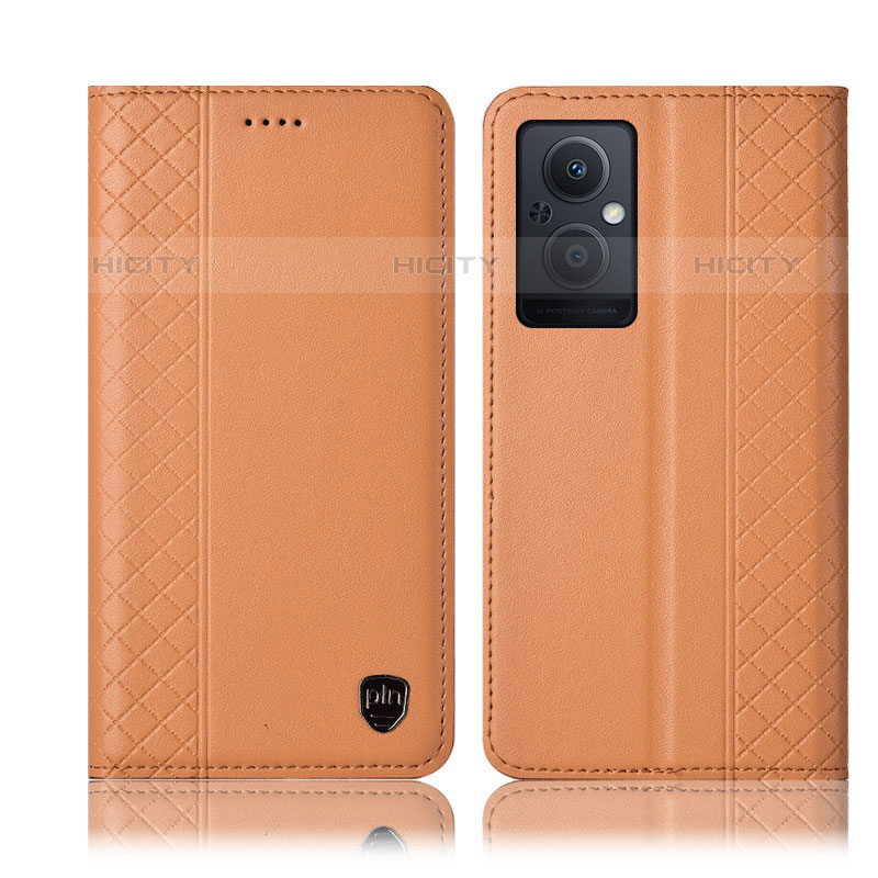 Funda de Cuero Cartera con Soporte Carcasa H07P para Oppo Reno8 Z 5G