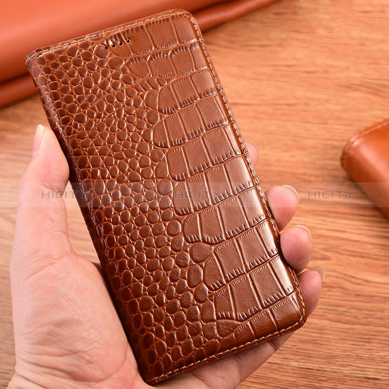 Funda de Cuero Cartera con Soporte Carcasa H08P para Apple iPhone Xs