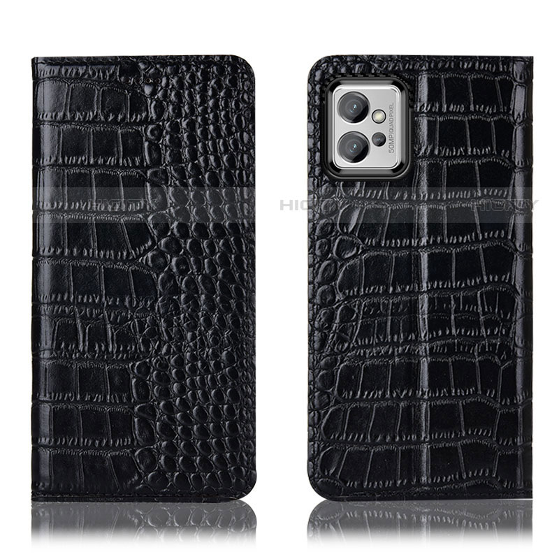 Funda de Cuero Cartera con Soporte Carcasa H08P para Motorola Moto G32