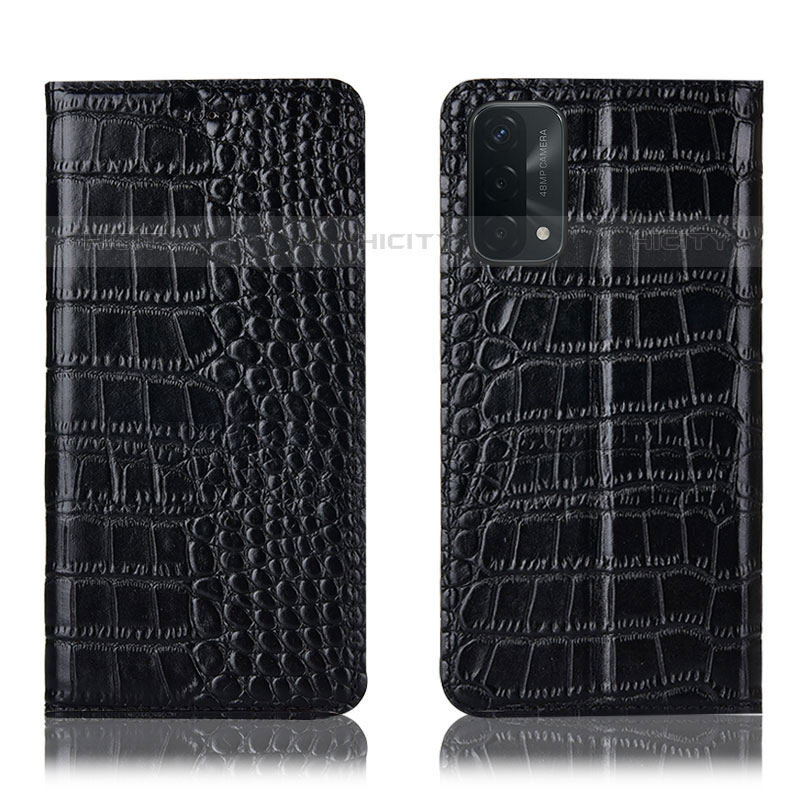 Funda de Cuero Cartera con Soporte Carcasa H08P para OnePlus Nord N200 5G