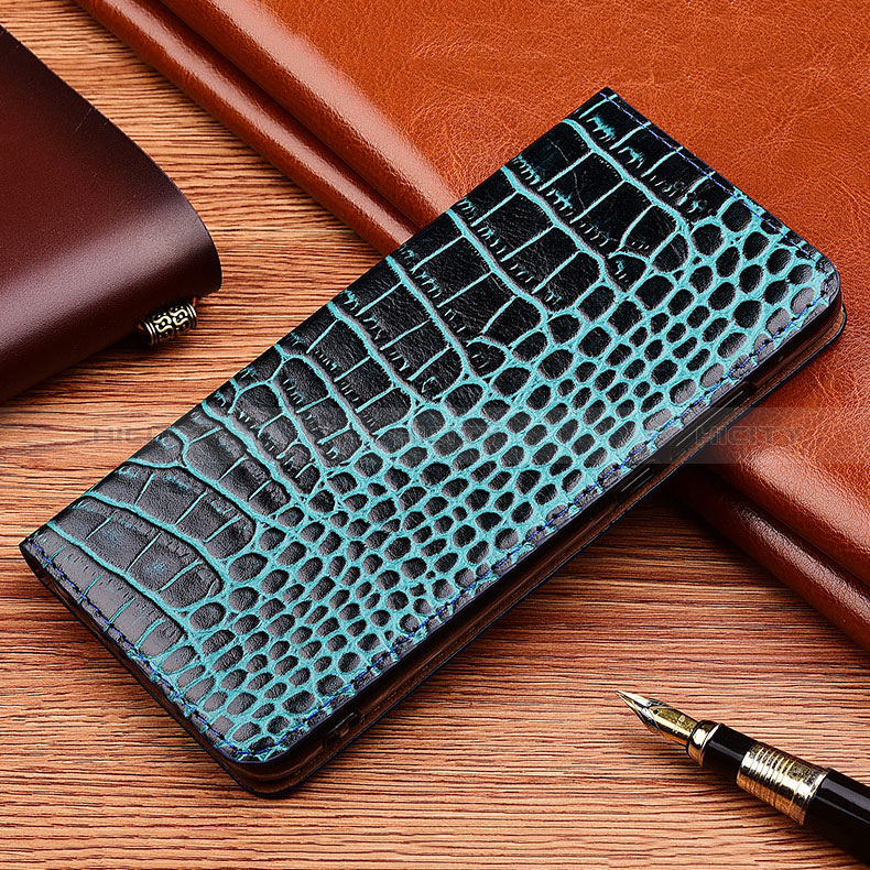 Funda de Cuero Cartera con Soporte Carcasa H08P para Oppo A96 4G