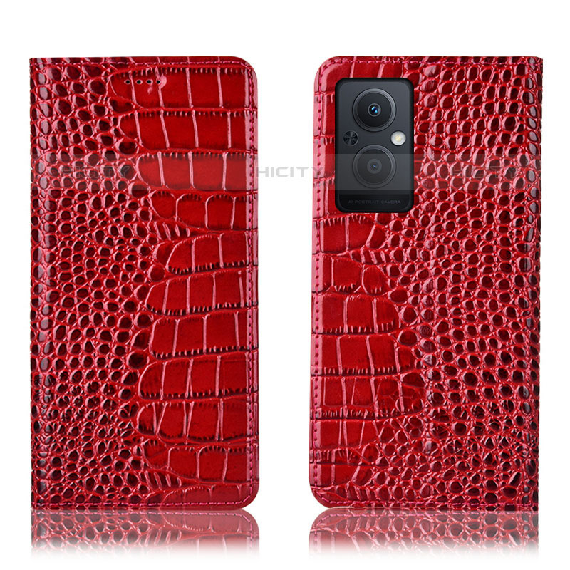 Funda de Cuero Cartera con Soporte Carcasa H08P para Oppo F21s Pro 5G