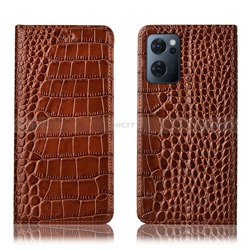 Funda de Cuero Cartera con Soporte Carcasa H08P para Oppo Find X5 Lite 5G