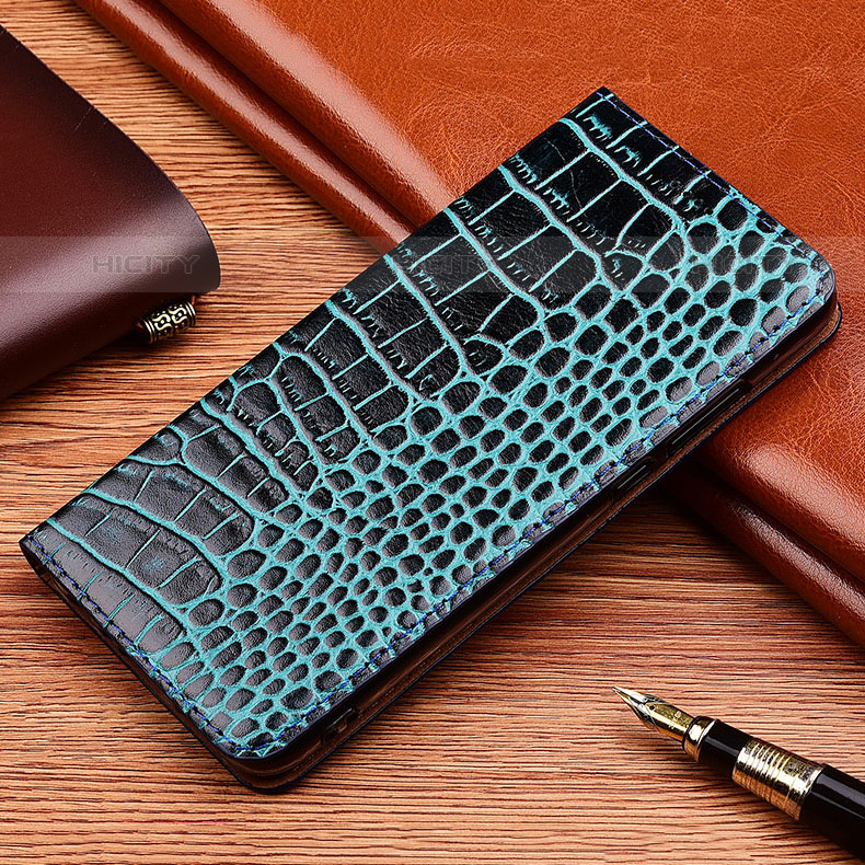 Funda de Cuero Cartera con Soporte Carcasa H08P para Oppo Reno6 Z 5G