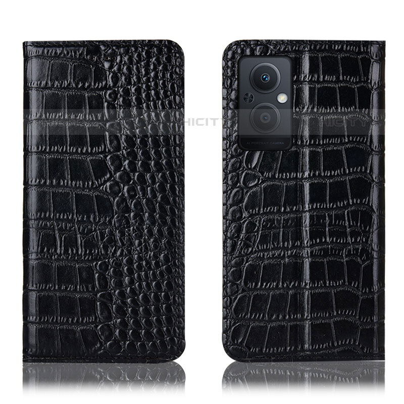 Funda de Cuero Cartera con Soporte Carcasa H08P para Oppo Reno7 Lite 5G