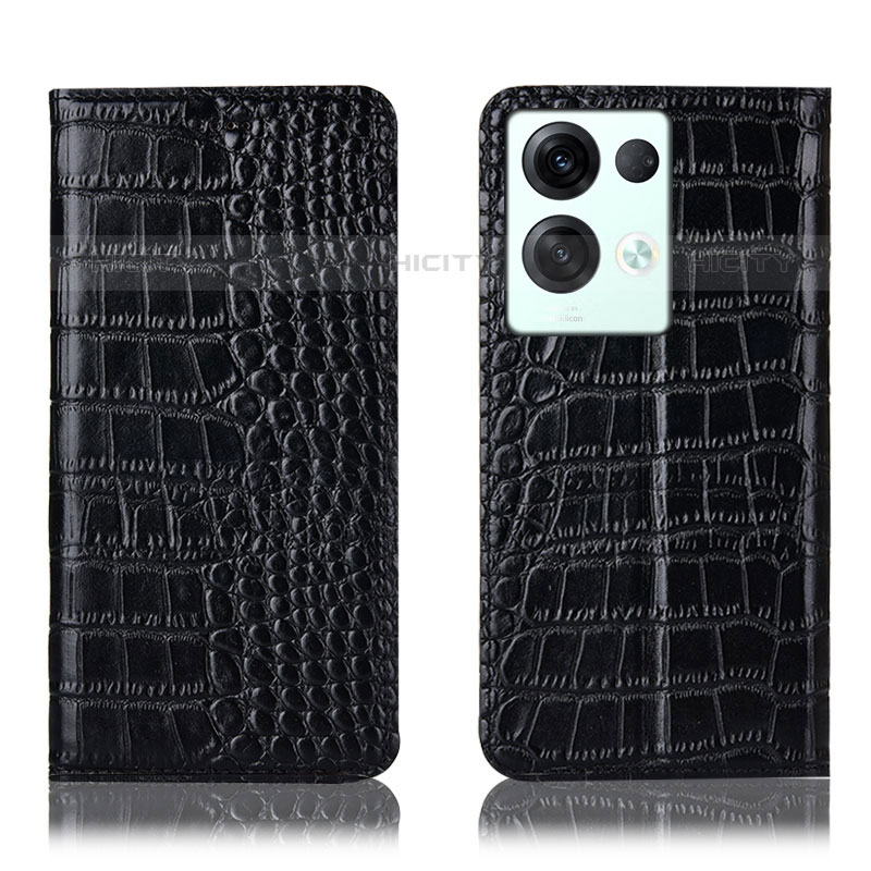 Funda de Cuero Cartera con Soporte Carcasa H08P para Oppo Reno8 Pro 5G