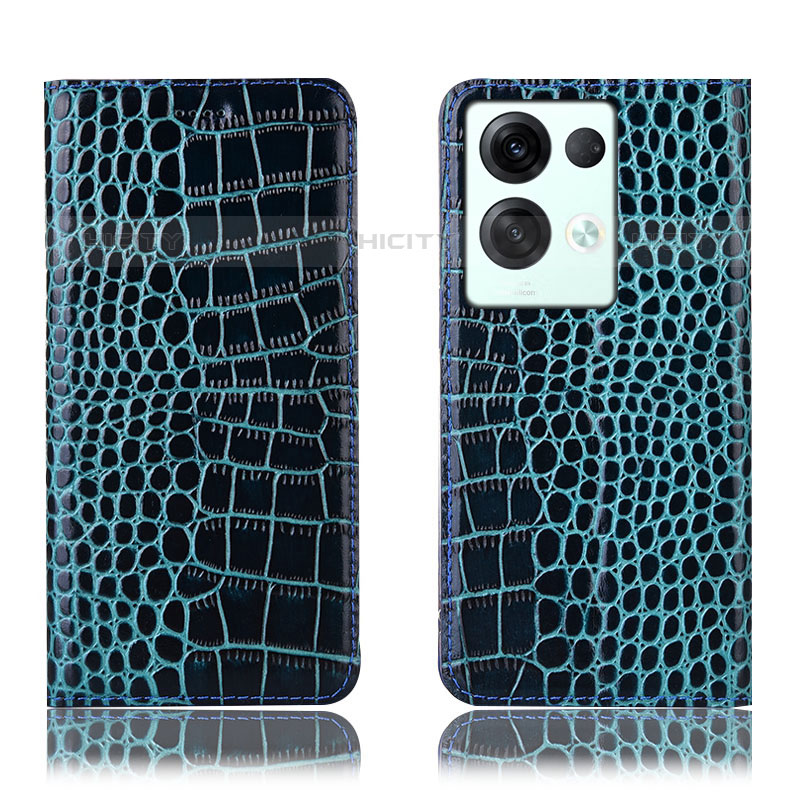 Funda de Cuero Cartera con Soporte Carcasa H08P para Oppo Reno8 Pro 5G