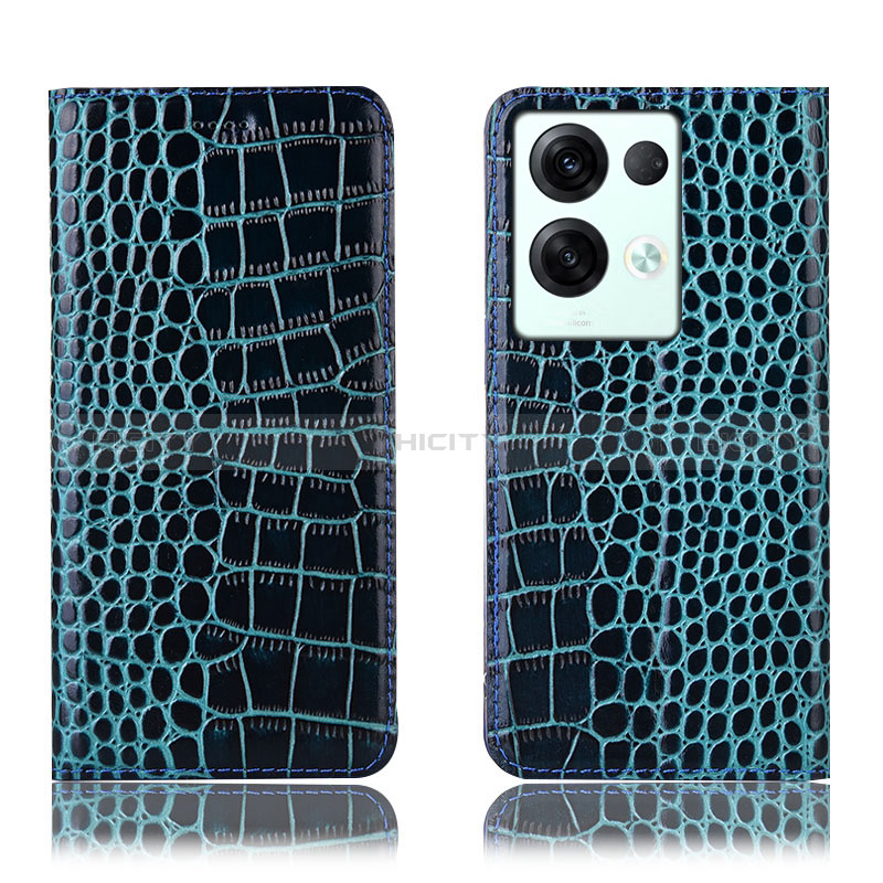 Funda de Cuero Cartera con Soporte Carcasa H08P para Oppo Reno9 Pro+ Plus 5G