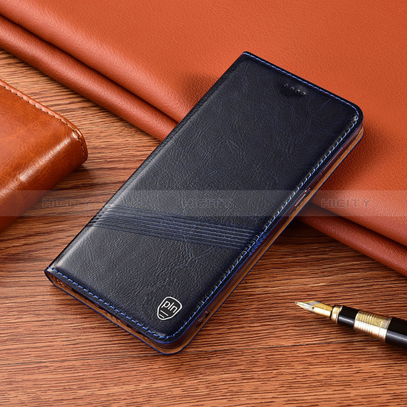 Funda de Cuero Cartera con Soporte Carcasa H09P para Xiaomi Redmi 9AT Azul
