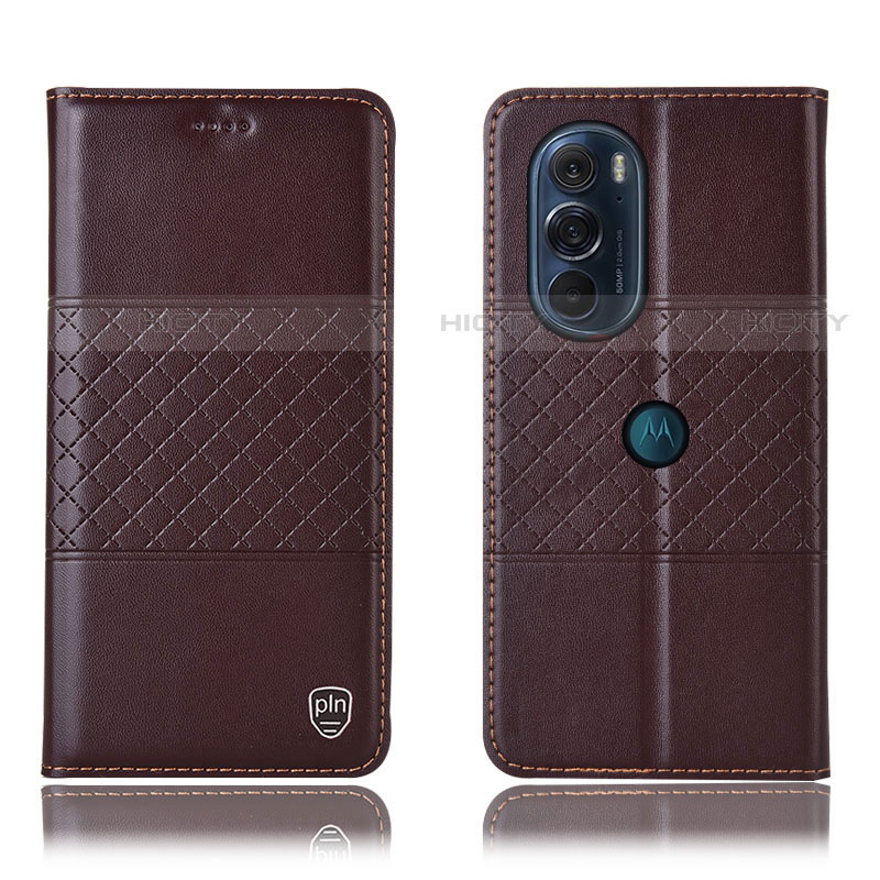 Funda de Cuero Cartera con Soporte Carcasa H10P para Motorola Moto Edge Plus (2022) 5G