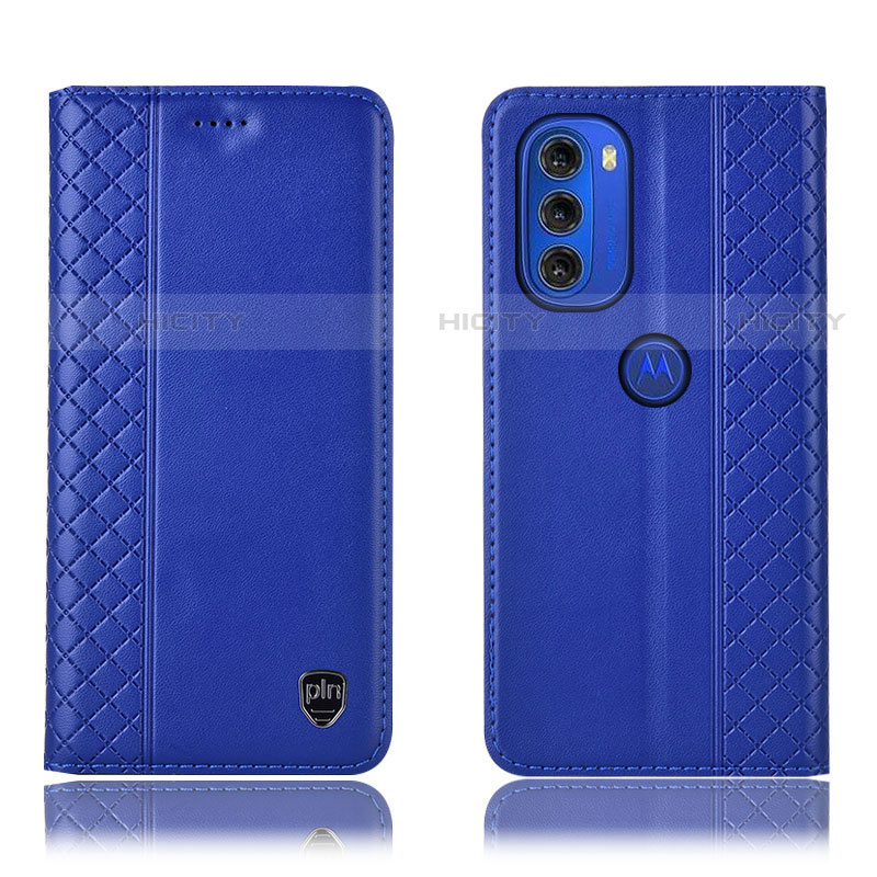 Funda de Cuero Cartera con Soporte Carcasa H10P para Motorola Moto G51 5G