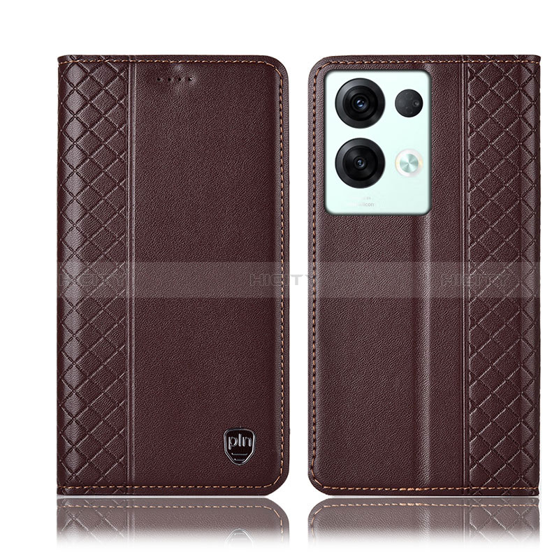 Funda de Cuero Cartera con Soporte Carcasa H10P para Oppo Reno9 Pro+ Plus 5G