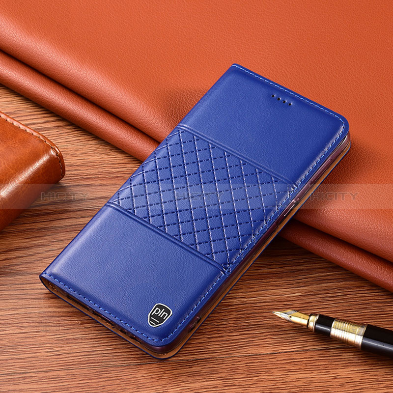 Funda de Cuero Cartera con Soporte Carcasa H10P para Samsung Galaxy Note 10 5G Azul