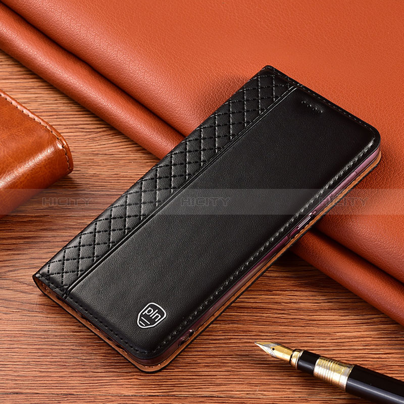 Funda de Cuero Cartera con Soporte Carcasa H10P para Xiaomi Mi Note 10 Lite Negro
