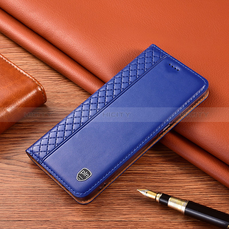 Funda de Cuero Cartera con Soporte Carcasa H10P para Xiaomi Redmi Note 11E Pro 5G Azul