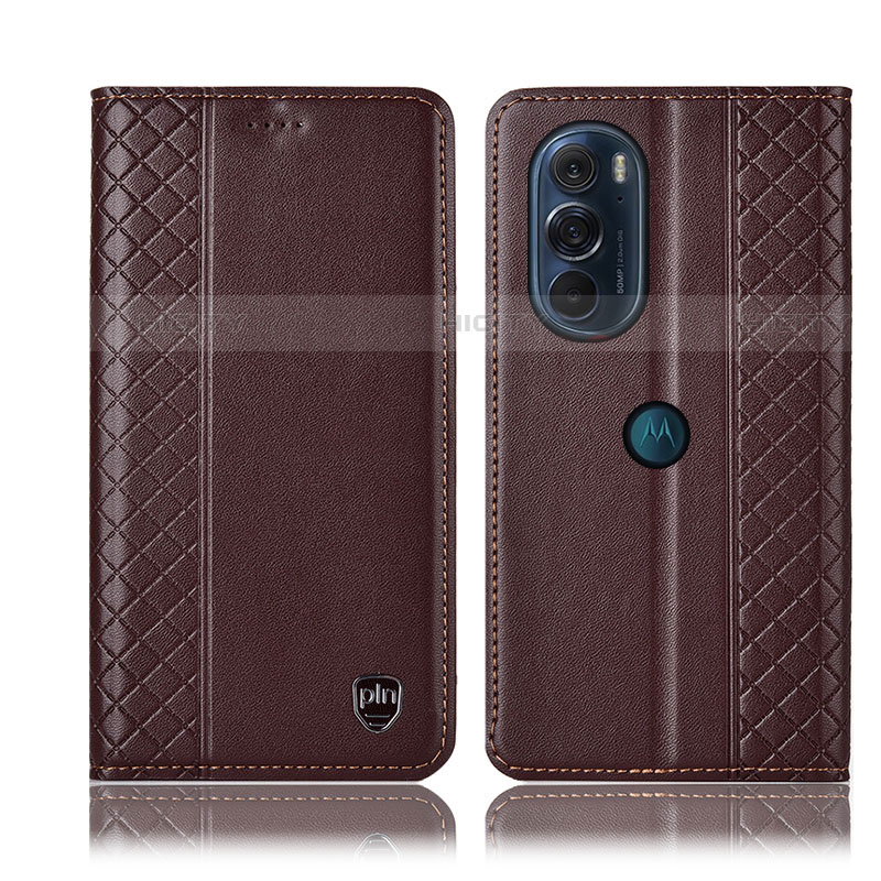 Funda de Cuero Cartera con Soporte Carcasa H11P para Motorola Moto Edge Plus (2022) 5G