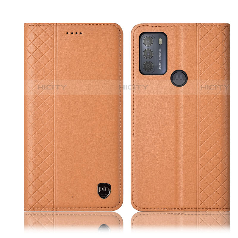 Funda de Cuero Cartera con Soporte Carcasa H11P para Motorola Moto G50