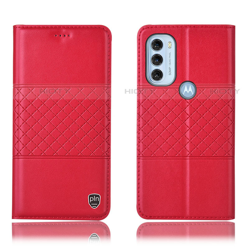 Funda de Cuero Cartera con Soporte Carcasa H11P para Motorola Moto G71 5G