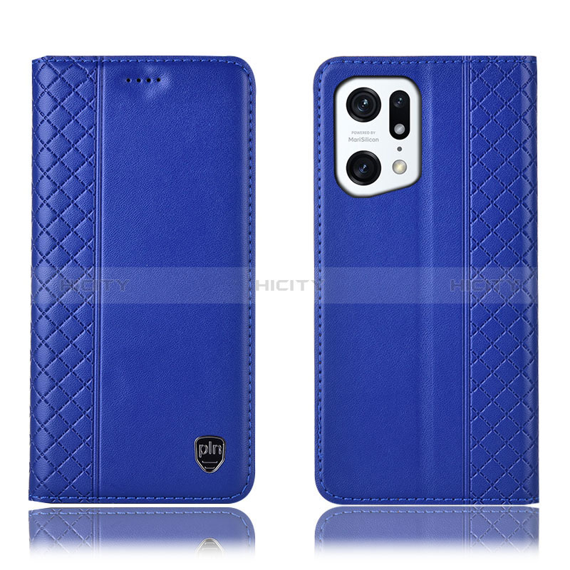 Funda de Cuero Cartera con Soporte Carcasa H11P para Oppo Find X5 5G