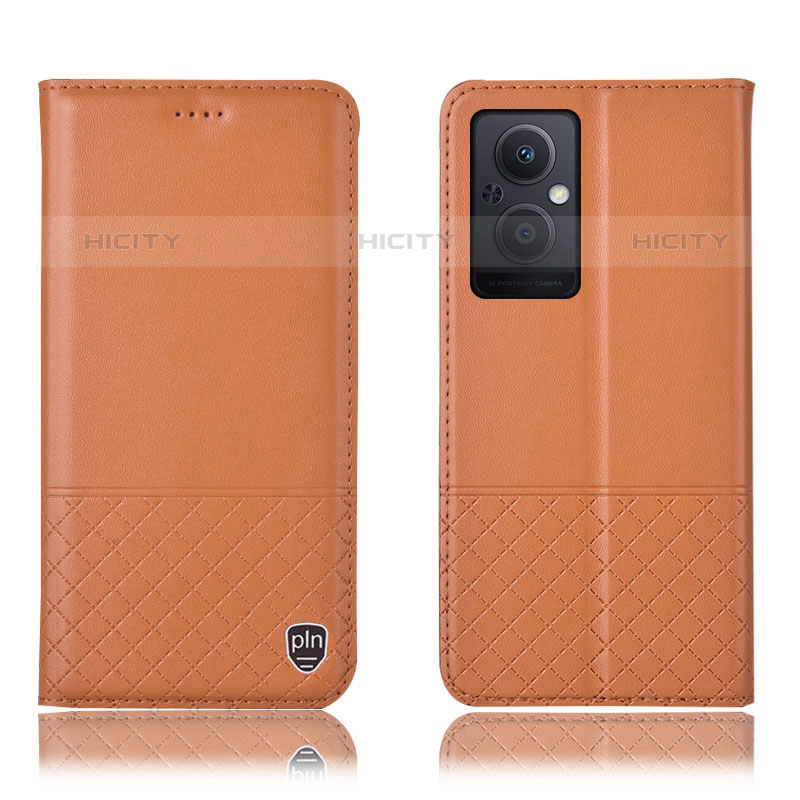 Funda de Cuero Cartera con Soporte Carcasa H11P para Oppo Reno8 Z 5G