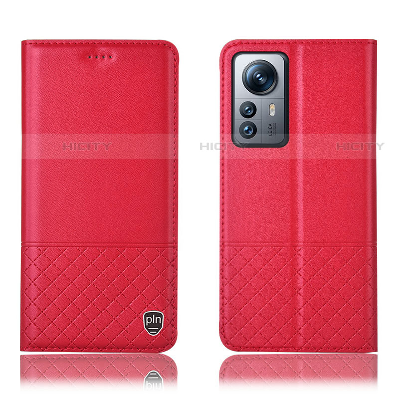 Funda de Cuero Cartera con Soporte Carcasa H11P para Xiaomi Mi 12 Lite 5G Rojo