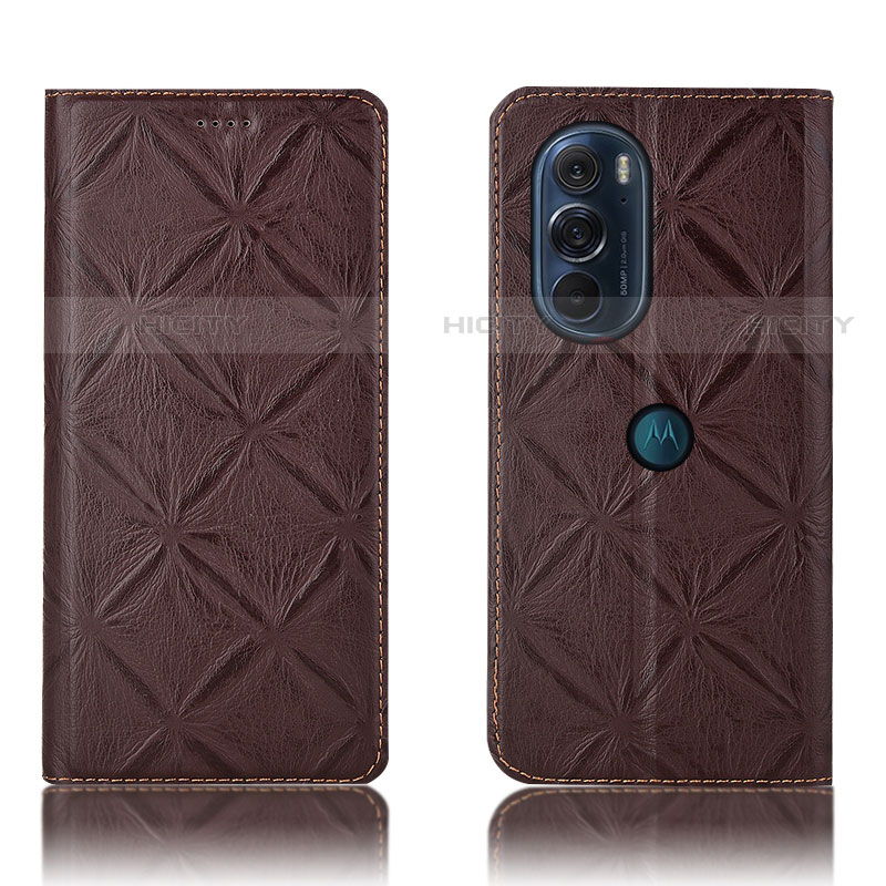 Funda de Cuero Cartera con Soporte Carcasa H15P para Motorola Moto Edge X30 5G