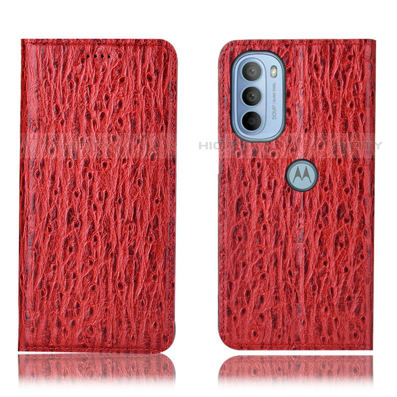 Funda de Cuero Cartera con Soporte Carcasa H15P para Motorola Moto G41