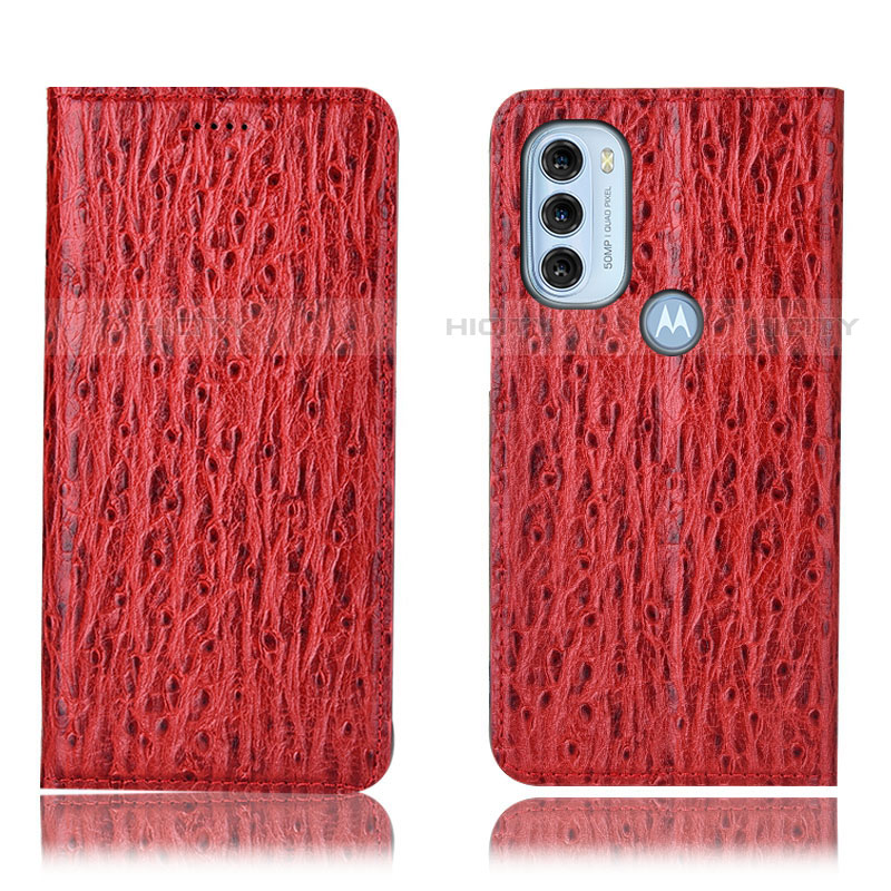 Funda de Cuero Cartera con Soporte Carcasa H15P para Motorola Moto G71 5G