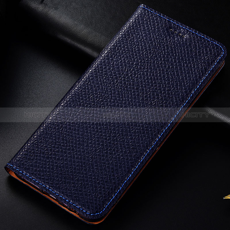 Funda de Cuero Cartera con Soporte Carcasa H15P para Samsung Galaxy M31 Azul