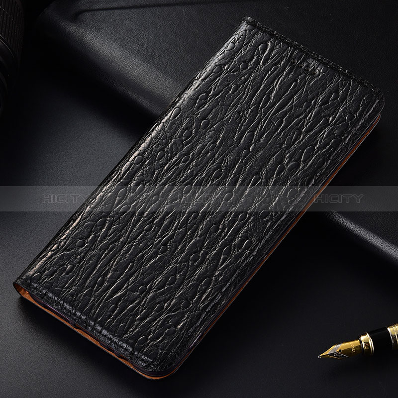 Funda de Cuero Cartera con Soporte Carcasa H15P para Samsung Galaxy Note 10 Lite Negro