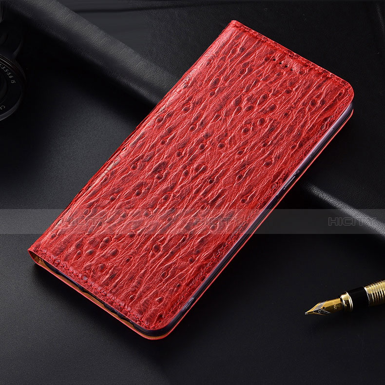 Funda de Cuero Cartera con Soporte Carcasa H16 para Apple iPhone 14 Pro Rojo