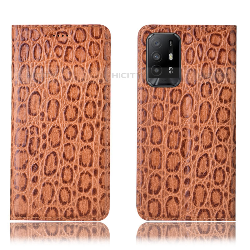 Funda de Cuero Cartera con Soporte Carcasa H16P para Oppo A94 5G