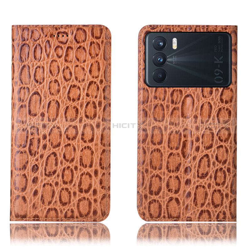 Funda de Cuero Cartera con Soporte Carcasa H16P para Oppo K9 Pro 5G