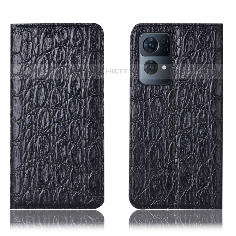 Funda de Cuero Cartera con Soporte Carcasa H16P para Oppo Reno7 Pro 5G