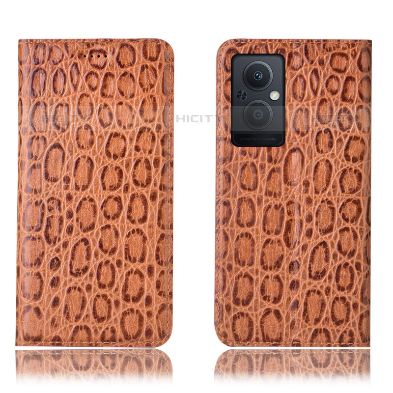 Funda de Cuero Cartera con Soporte Carcasa H16P para Oppo Reno8 Z 5G