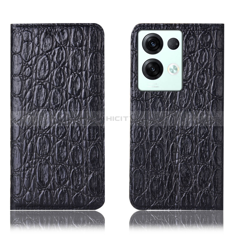 Funda de Cuero Cartera con Soporte Carcasa H16P para Oppo Reno9 Pro+ Plus 5G