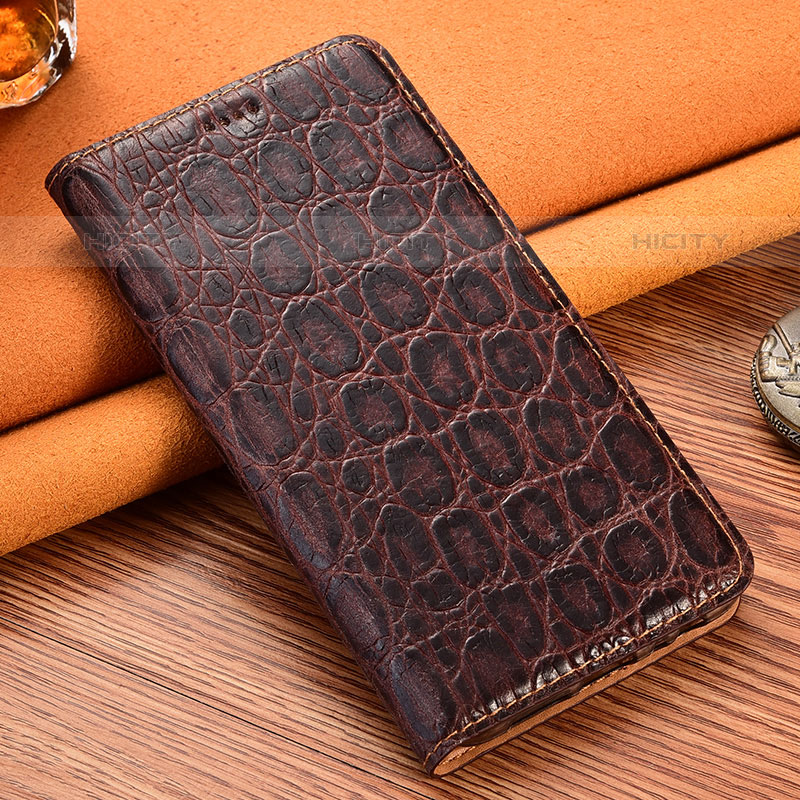 Funda de Cuero Cartera con Soporte Carcasa H16P para Samsung Galaxy M33 5G Marron