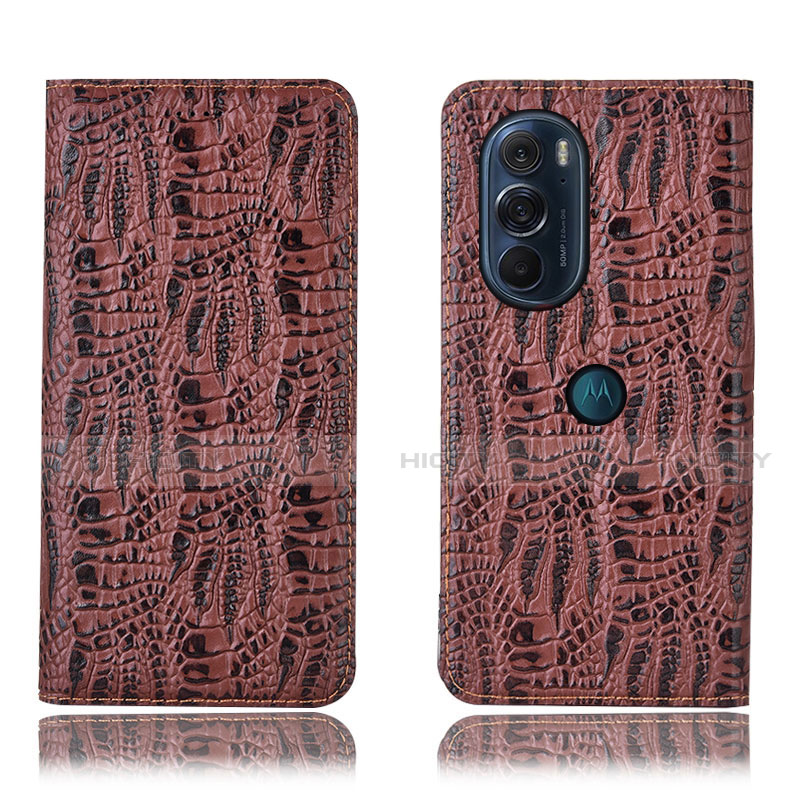 Funda de Cuero Cartera con Soporte Carcasa H17P para Motorola Moto Edge 30 Pro 5G