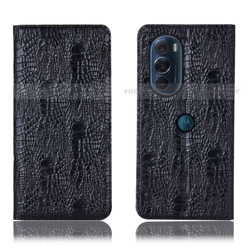 Funda de Cuero Cartera con Soporte Carcasa H17P para Motorola Moto Edge Plus (2022) 5G