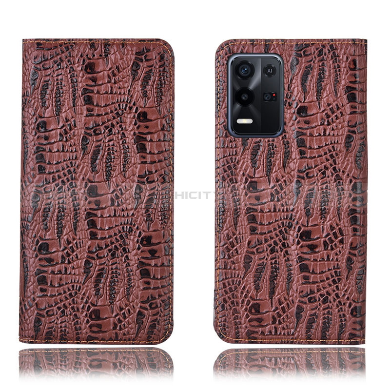 Funda de Cuero Cartera con Soporte Carcasa H17P para Oppo K9X 5G