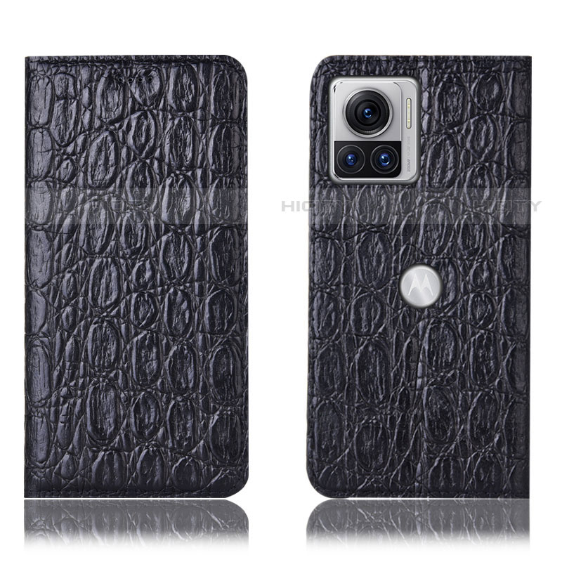 Funda de Cuero Cartera con Soporte Carcasa H18P para Motorola Moto Edge X30 Pro 5G