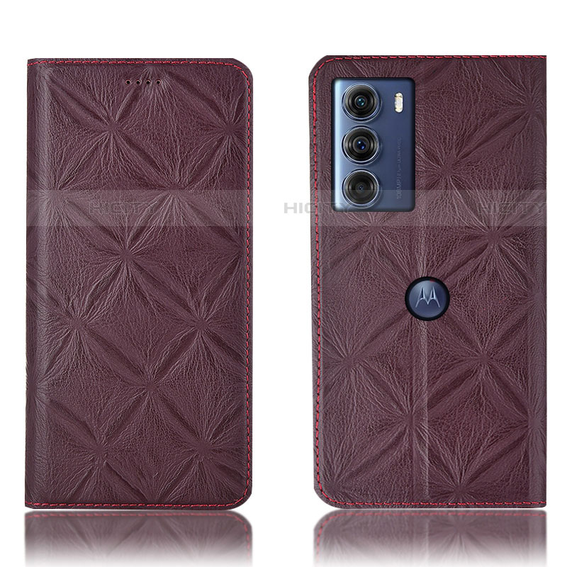 Funda de Cuero Cartera con Soporte Carcasa H19P para Motorola Moto G200 5G