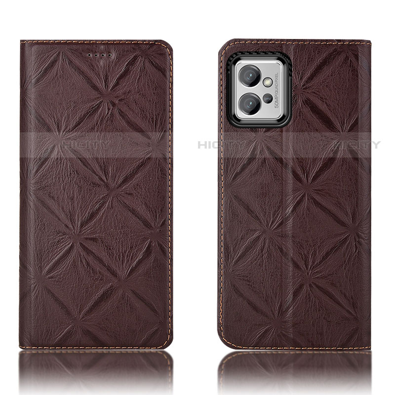 Funda de Cuero Cartera con Soporte Carcasa H19P para Motorola Moto G32